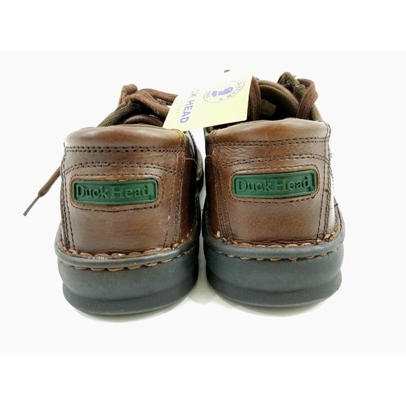 DUCK HEAD Mens Dark Brown Leather Casual Oxfords Loafers Size 8M - Picture 4 of 11